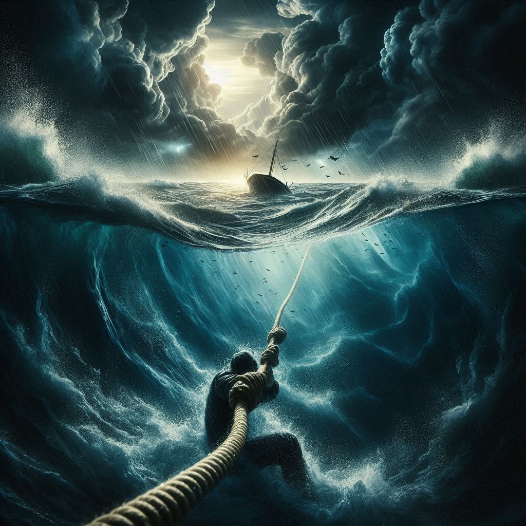 Holding the rope in dark water — Day 20, the hardest day, Think Fast