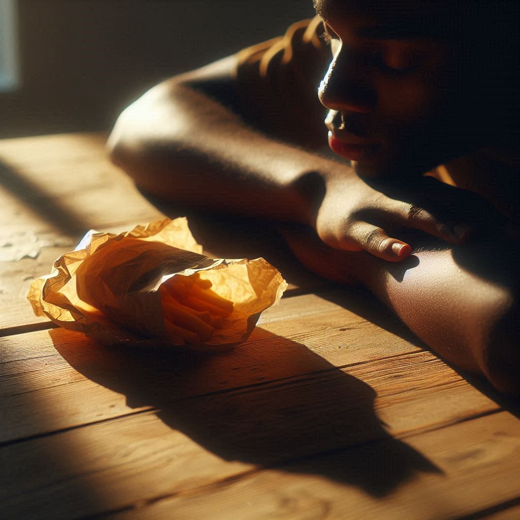 Alt text: Half eaten fast food, the honest record of Day 12 — Think Fast