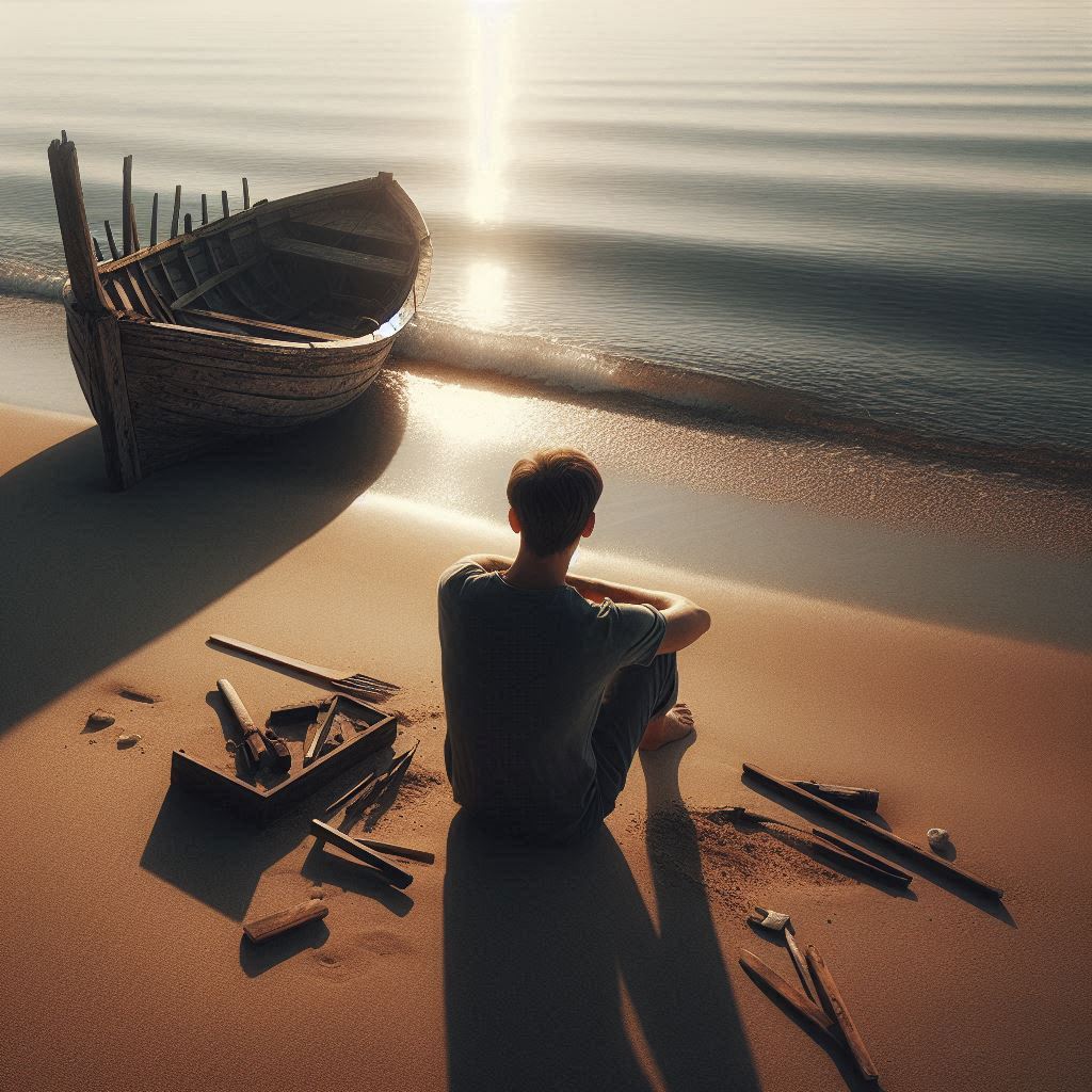 Sitting with the pieces, looking out — Day 42, Think Fast