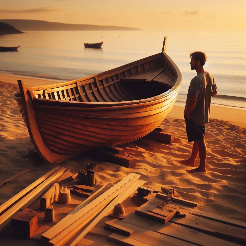 The boat taking shape again — Day 44, Think Fast